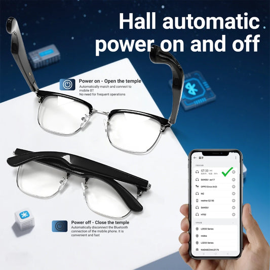 GT-33 Smart wireless anti-blue light glassesTranslation Sunglasses Voice RemoteControl Music EyewearWaterproof sports spectacles