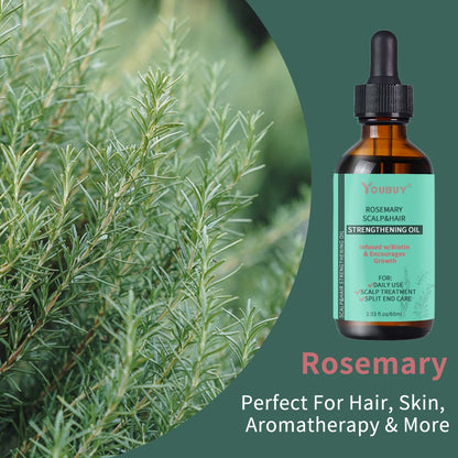oubuy rosemary hair care essential oil nourishes and repairs hair roots  improves restlessness  prevents hair loss  and solidifi