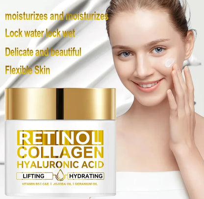Retinol Anti Aging Face Cream Moisturizing Wrinkle Remover Collagen Hyaluronic Acid Creams Skin Care Cosmetic