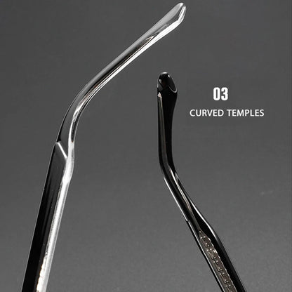 UVLAIK Retro Lightweight Eyewear Frames Men Fashion Square Small Frame Eyeglasses Women Classic Anti Blue Light Glasses Unisex