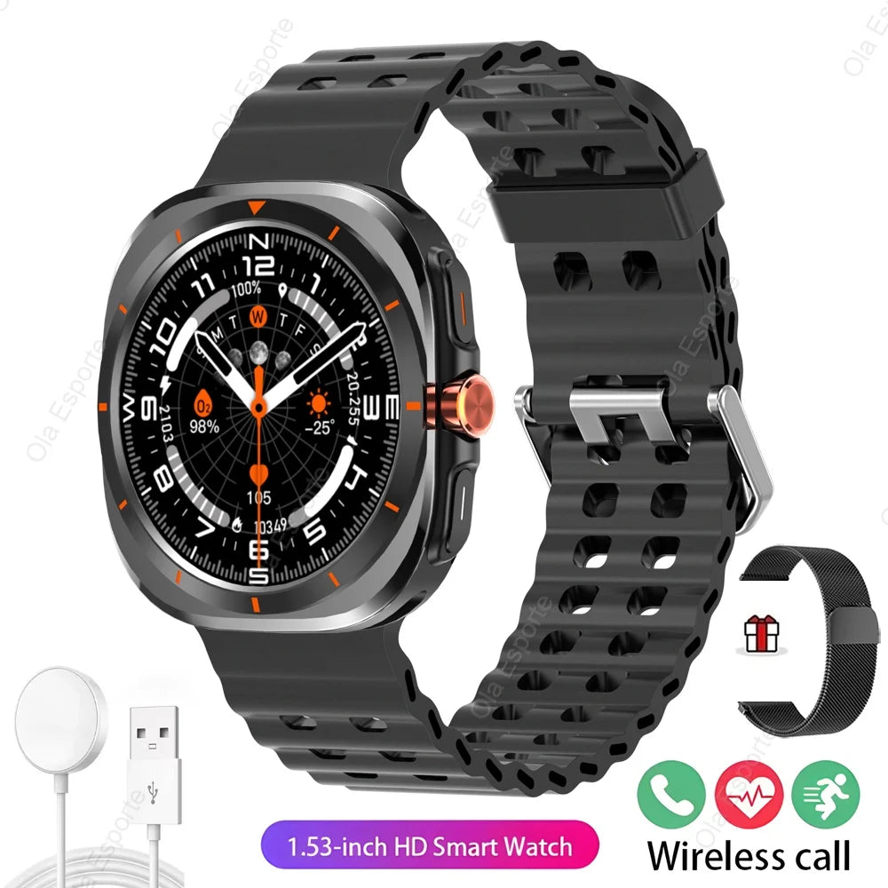2025 Smart Watch GT7 Ultra HD AMOLED Screen Bluetooth Talk Heart Rate Health Monitoring Men Women Sports Watches For iOS Samsun