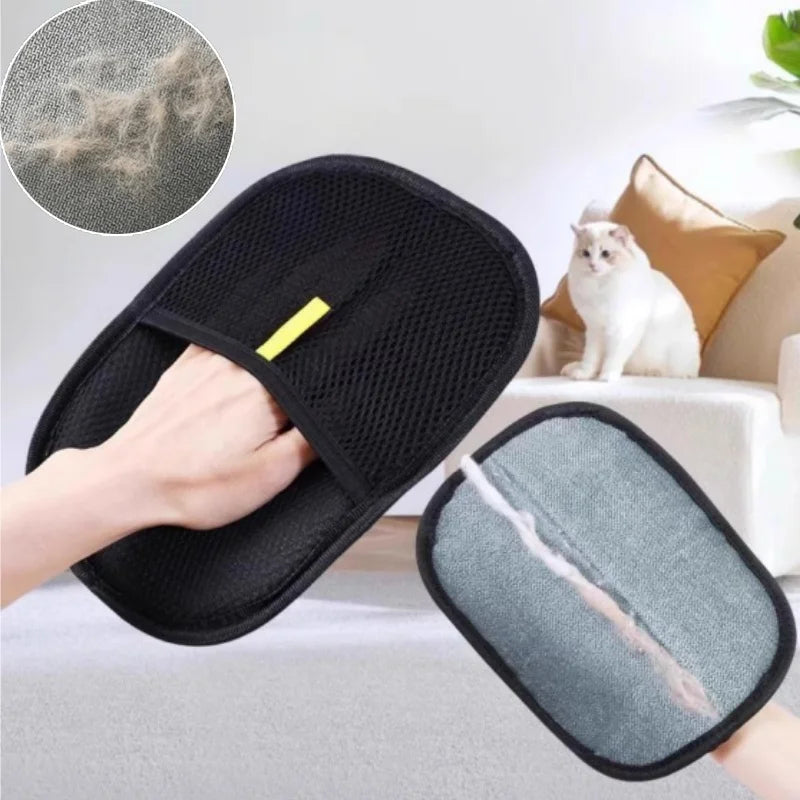 Cat Hair Cleaner Static Hair Removal Pet Gloves Two-Way Brush Hair Removal Brush Sticky Hair Magic Dog Comb Scraping