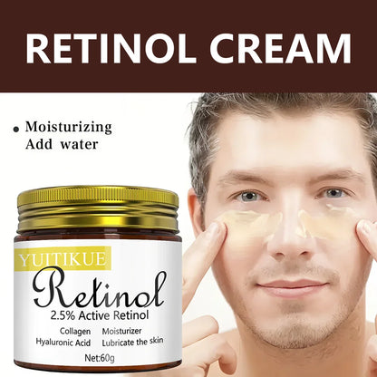 YUITIYUE 2.5% Retinol Cream with Collagen & Hyaluronic Acid - Anti-Aging Face Moisturizer for Men & Women