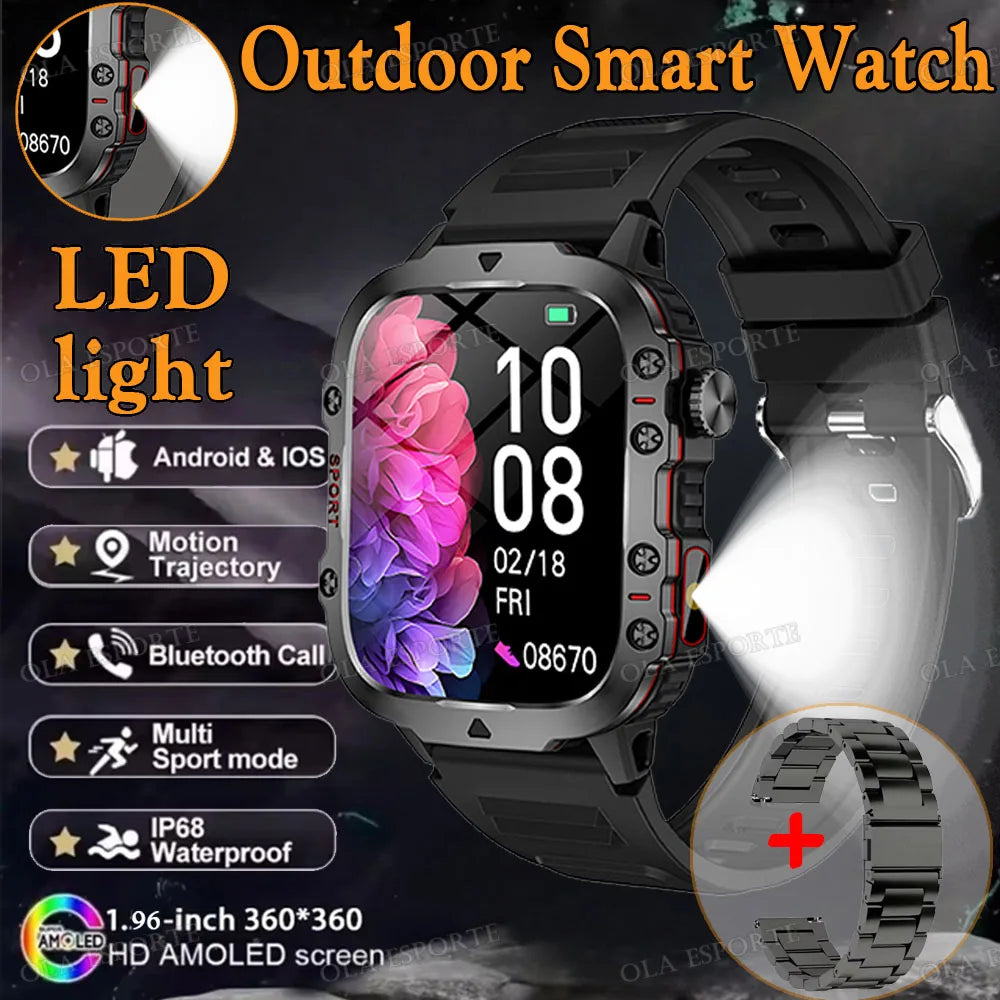 New Men Smart Watch 100+Sports Modes Waterproof Health Smartwatch Fitness Clock Running Pedometer Bluetooth Call Message Preview