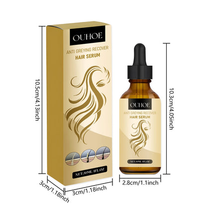 Darkening Hair Oil Blackening Natural Black Color Cleansing Strengthen Nourishment Repairing White Grey Hair Caring Essence Oil