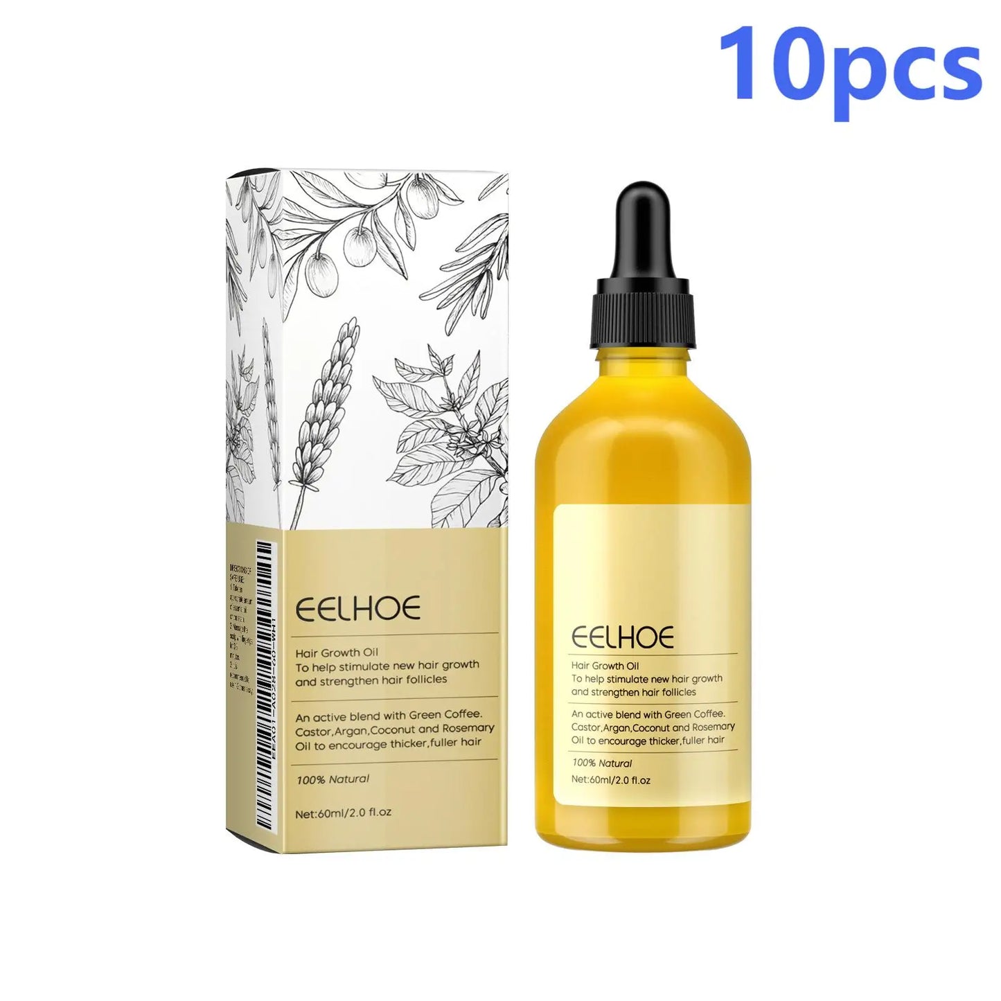 EELHOE Rosemary Oil Hair Growth Products Anti Hair Loss Treatment Volume Hair Thickener Strengthening Rosemary Essential Oil