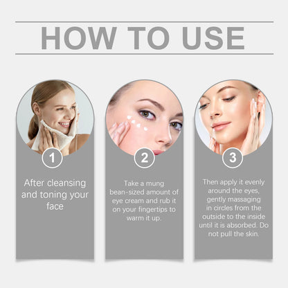 Retinol Eye Cream for Dark Circles Removal Against Aging Anti Wrinkle Remover Puffy Eyes Treatments Under-Eye Fat Removal Cream