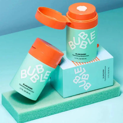 Bubble Skincare Advanced Balancing Face Cream Eye Cream Vitamin E Aloe Vera Gel Niacinamide to improve skin texture and radiance