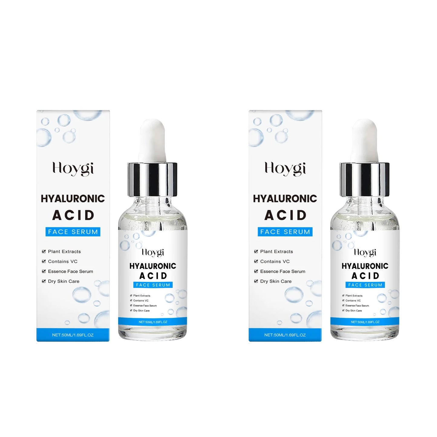 Hyaluronic Acid Facial Essence Deep Moisturizing Hydrating Dry Skin Pore Refining Facial Care Smoothing Plump Glowing Skin Serum