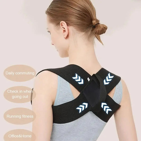 Adjustable Back Shoulder Posture Corrector Belt Clavicle Spine Support Reshape Your Body Home Office Sport Upper Back Neck Brace