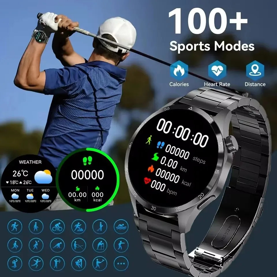 For  GT5Pro NFC GPS Sport Smart Watch Men 1.52inch Big AMOLED Screen Heart rate Bluetooth call Waterproof Women Smartwatch