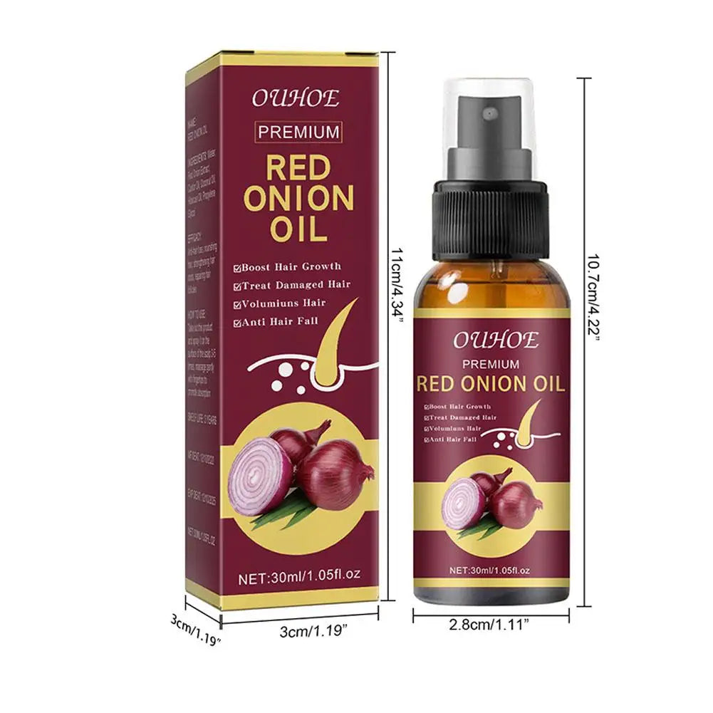 Red Onion Hair Growth Essential Oil Hair Care Spray Prevent Hair Loss Nourish Hair Roots Improve Hair Texture Hair Care Products