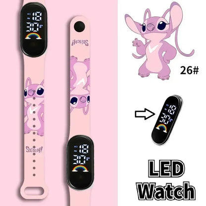 Stitch Children Watches Girls Waterproof Sport Touch Screen Watch for Women Waterproof Digital Clock Bracelet Gifts