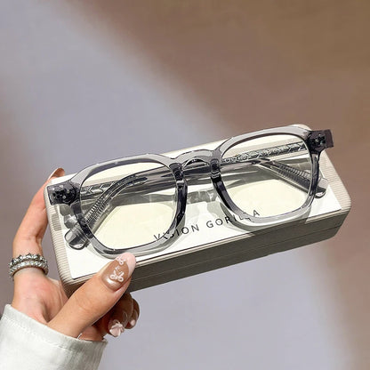 Classic Vintage Glasses Frame Men Women Ultralight TR90 Square Spectacles Frame Anti Blue Light Optical Eyeglasses