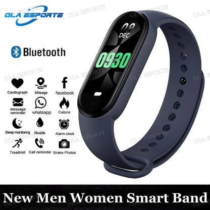 Sports Smart Watch Music Control Fitness Calorie Track Bracelet Phone Information Remind Steps Bluetooth Smart Watches M8 Band