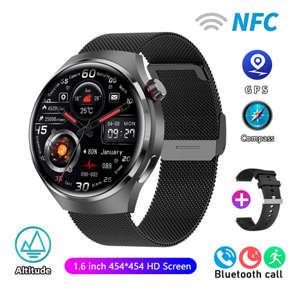 For HUAWEI Watch Pro GPS NFC Smart Watch Men 360*360 AMOLED Screen Heart rate Bluetooth Call IP68 Waterproof Man Smartwatch 2024