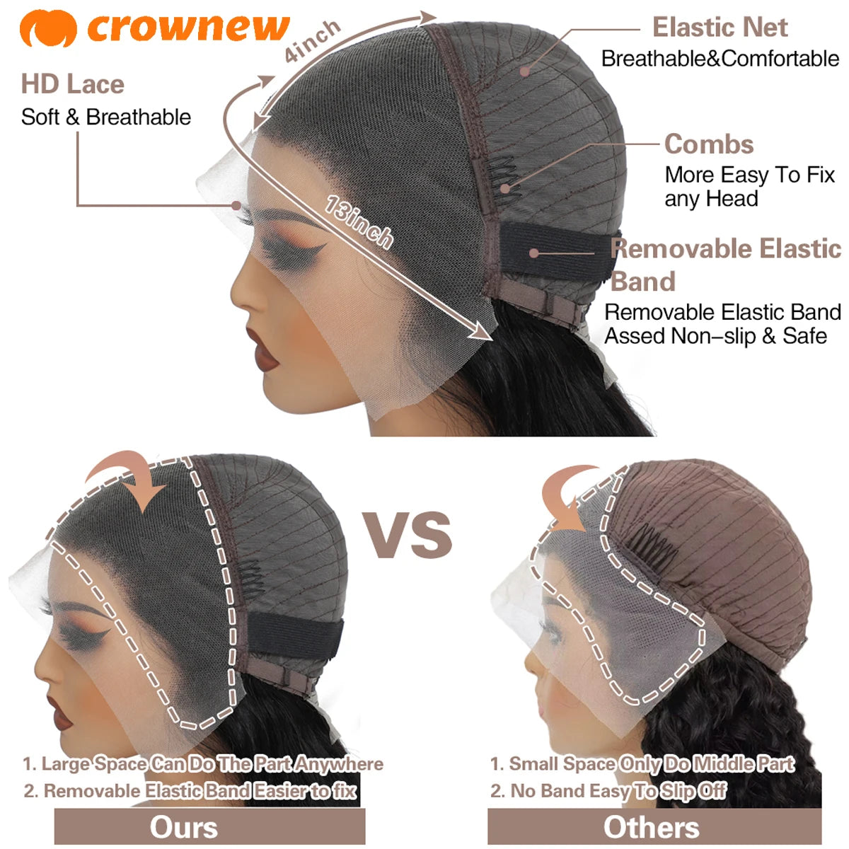 4C kinky Edges Wig Natural Hairline Straight Human Hair Wigs 13x4 HD Lace Frontal Wig Glueless Wigs Human Hair Curly Edges Hair