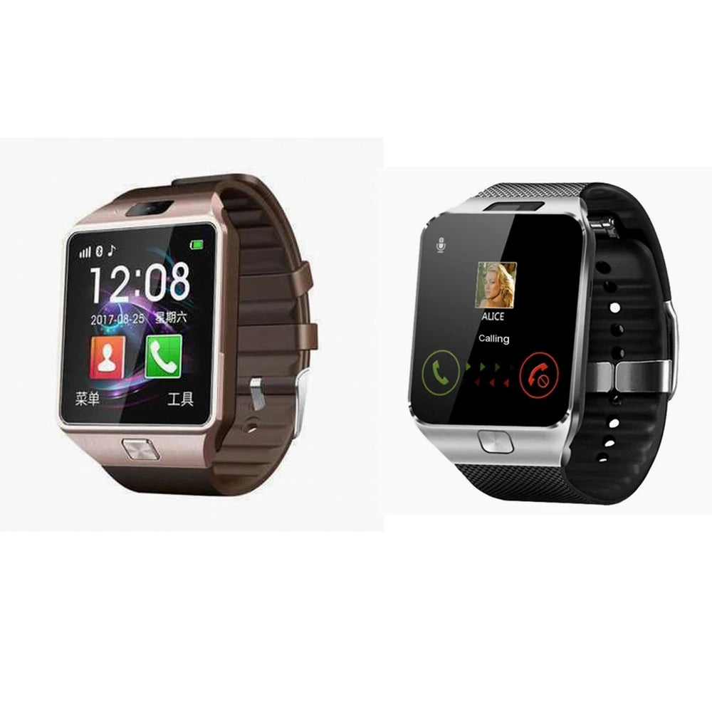 DZ09 Smart Watch Men Women Full Touch Screen Sport Waterproof Pedometer Smartwatch With Sim Card Android Watch Connected Whatsap