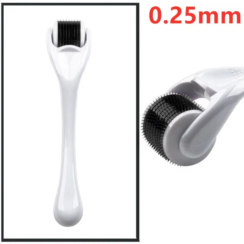 Derma Roller for Skin,Beard & Hair  0.2mm\0.25mm\0.3mm needle- Micro Face Roll Tool 540 Needles for Facial,Body & Hair Growth