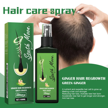 Hair Growth Spray Effective Nourishing Root Hair Thick Growth Liquid Anti Hair Loss Ginger Anti-fall Scalp Massage Care Spray