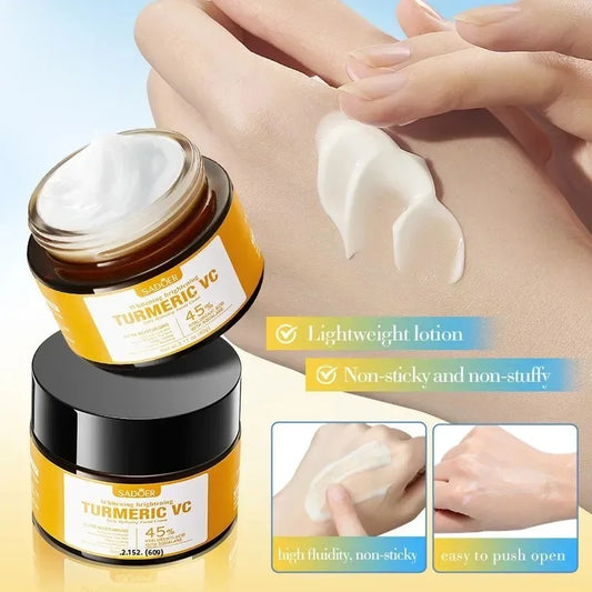 1PC Turmeric Vitamin C Face cream Retinol Moisturizing Firming Hyaluronic Lightening Repairing Smooth Skincare Whitening Creams