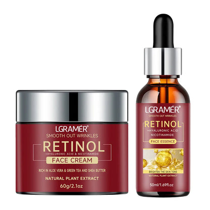 Retinol Serum Combo Face Cream Lifting Firming Repairing Moisturizing Nourishing Cream Brightening Skin Younger Face Skin Care