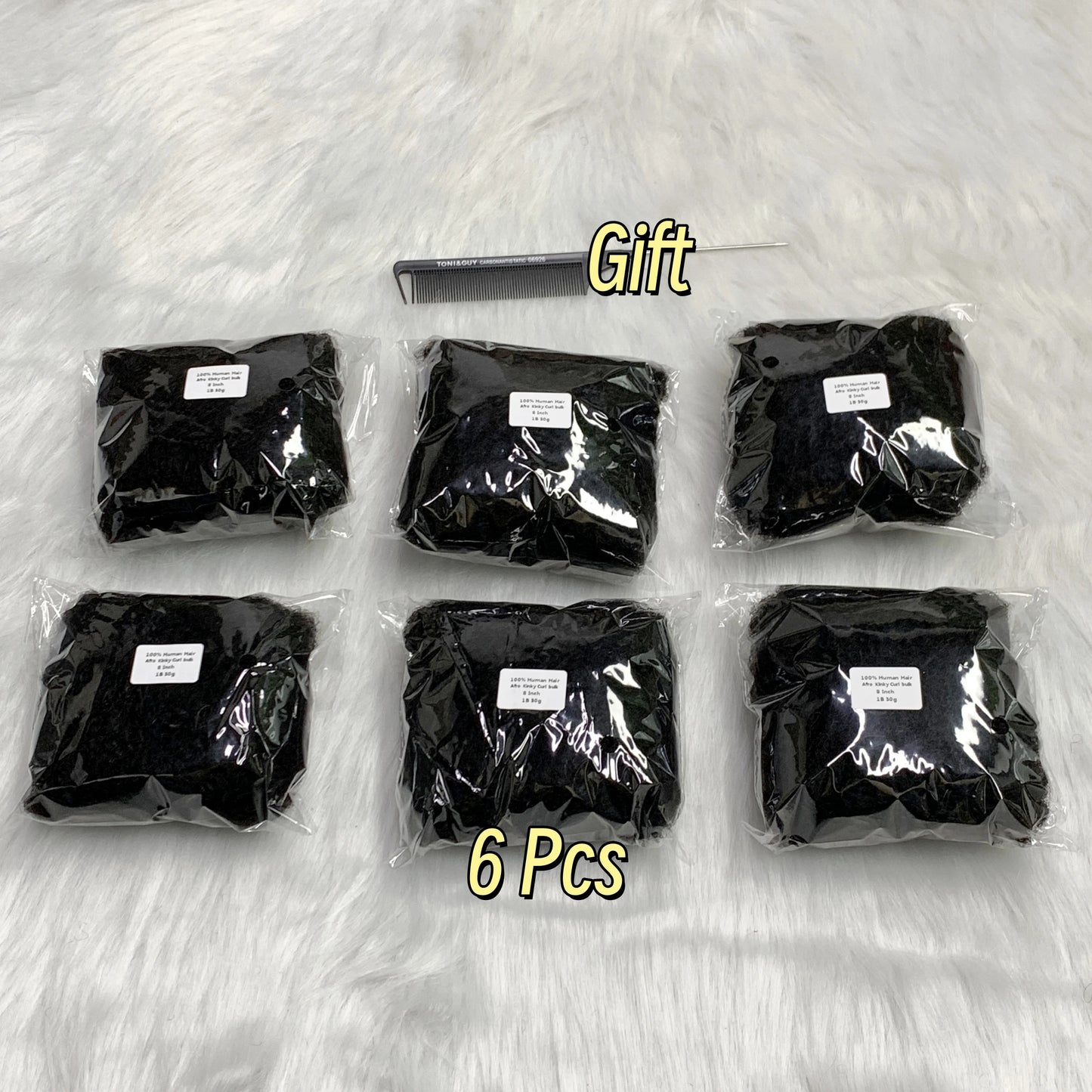 1Pc/30g Hair No Weft Brazilian Afro Kinky Curly Human Hair Bulk Remy Bulk for Braiding Extensions Natural Hai for Locs Braids