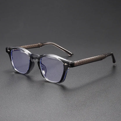 UVLAIK Retro Lightweight Eyewear Frames Men Fashion Square Small Frame Eyeglasses Women Classic Anti Blue Light Glasses Unisex