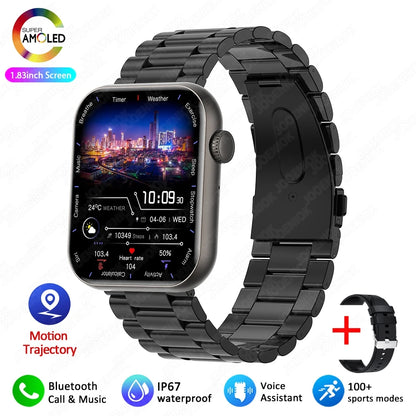 For Xiaomi Smartwatch Men's GPS Sports Waterproof Watch Heart Rate Monitor 1.83 Inch HD Bluetooth Call Smart Watch Android IOS