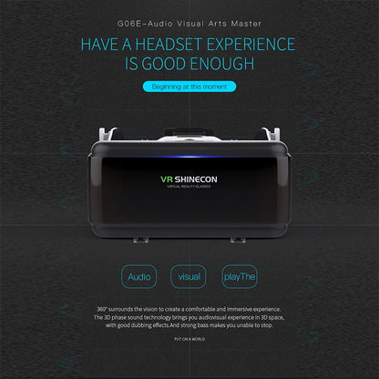 VR Shinecon Casque Helmet 3D Glasses Virtual Reality Augmented For iPhone Android Smartphone Smart Phone Goggle Mobile Viar Game