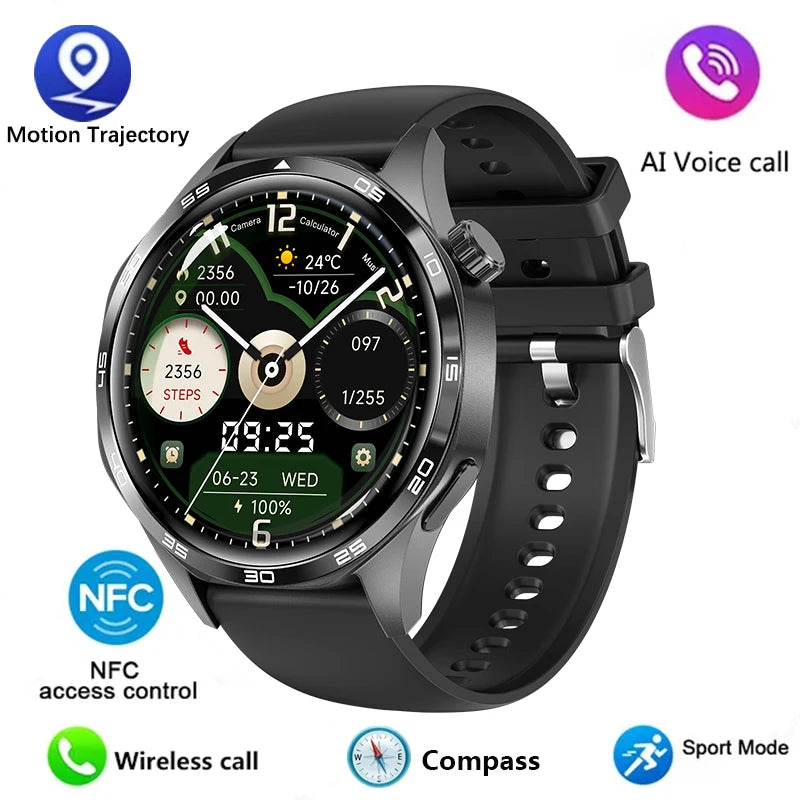 Watch 5 PRO Smart Watch Men Watch 5 AMOLED HD Screen Bluetooth Call GPS Trajectory NFC Heart Rate Compass SmartWatches 2024 New