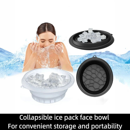 Silicone Foldable Face Ice Bath Bowl for Facials Plunge Dipping Skin Care Tool Home Travel Beauty Essential Multi Purpose Nursin