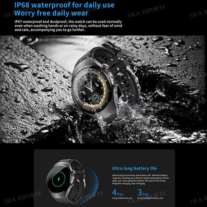 2025 New Smart Watch GPS Tracker Sport Smart Watch Men Women Bluetooth Call Heart rate Health Monitor IP68 Waterproof SmartWatch