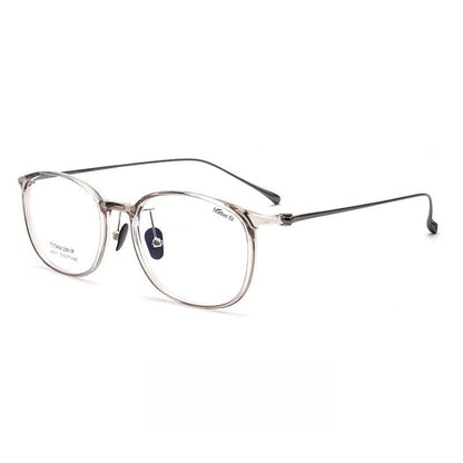 FIRADA Fashion Transparent Glasses Vintage Luxury Titanium Eyeglasses Ultra Light Prescription Eyewear Frame For Women L9111Y