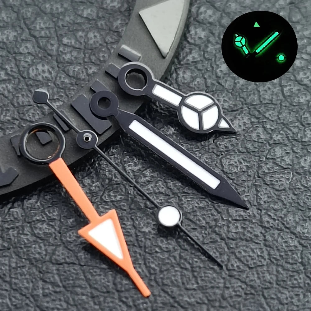 GMT Hands Blue Green/Green Luminous NH34 GMT Watch Hands for NH34 Automatic Movement watch accessories Watch Part For Wristwatch