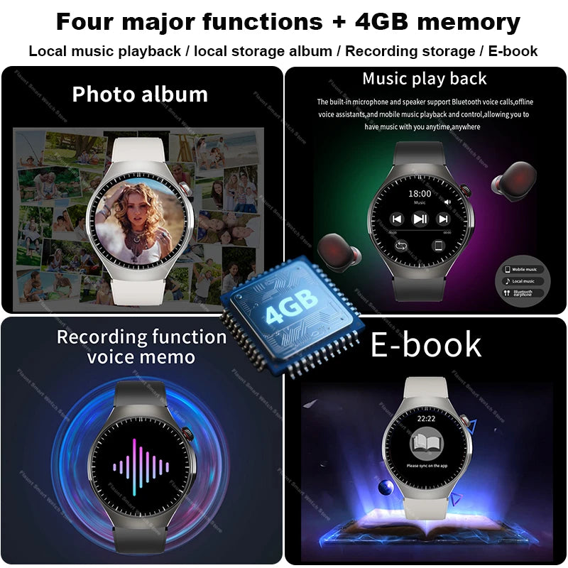 Original For Huawei Watch 5 Smartwatch 2025 Sensor Window AMOLED 4G ROM NFC Compass Clock Bluetooth Call Smart Watch Men Women