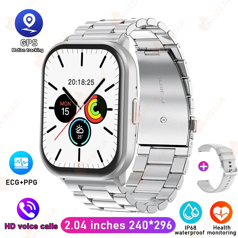 2025 New For Xiaomi Huawei Samsung Smart Watch Men Women Heart Rate Blood Pressure Fitness Tracker Bluetooth Call Smartwatch Man
