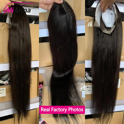 200 Density Straight Human Hair Wigs On Clearance Sale Transparent HD Lace Wig 13x6 Human Hair 30 Inch Brazilian Raw Hair Wig
