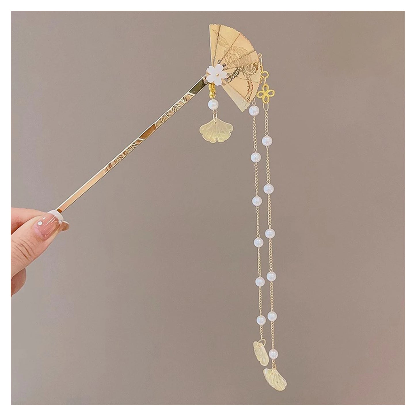 Light Luxury Flower Hairpin For Women Chinese Style Floral Butterfly Tassel Hair Stick Elegant Metal Jewelry Hairpin Hair Clips
