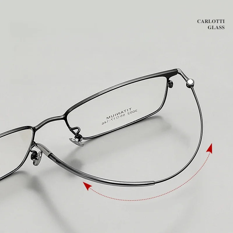 DIEDIESEE Advanced Business Men's Titanium Eyeframe High Elasticity Leg Optical Prescription Frame 34631