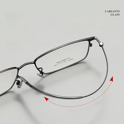 DIEDIESEE Advanced Business Men's Titanium Eyeframe High Elasticity Leg Optical Prescription Frame 34631