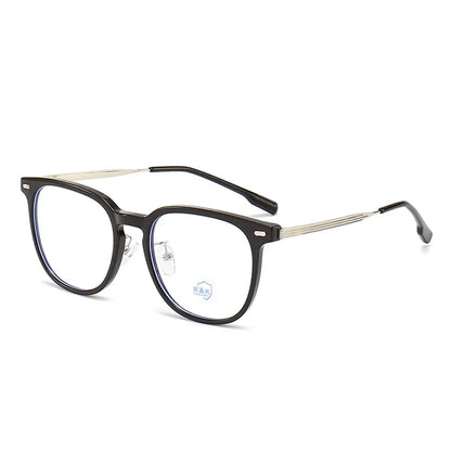 New Glasses Frame Camping Cycling Fishing Men Retro Glasses Frame Luxury Brand Design Tea Color Women Anti Blue Light Glasses