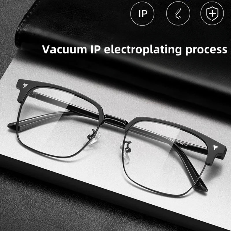 FIRADA Fashionable Comfortable Men Glasses 2025 Retro Ultra Light Business Eyeglasses Optical Prescription Eyewear Frame 16178-C