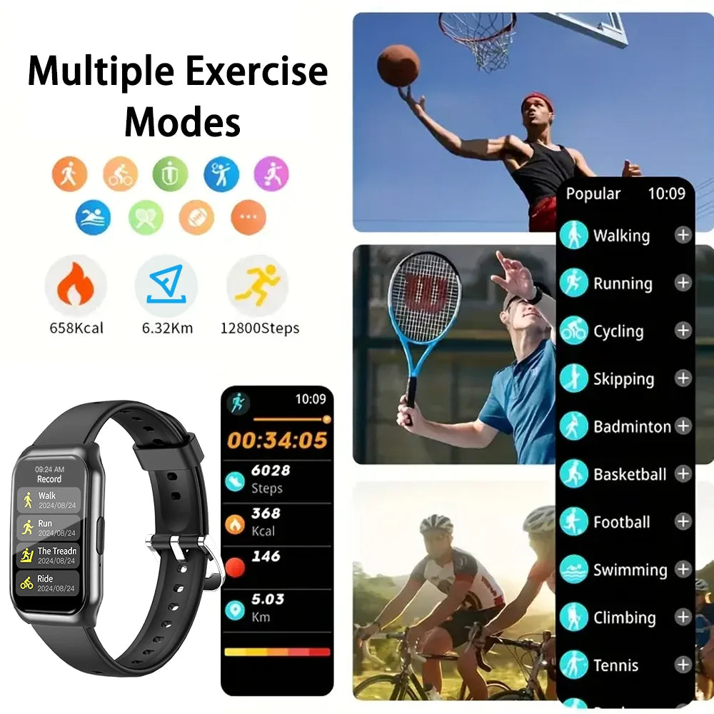 LAXASFIT Smart Watch Bluetooth Talk Men Women Fitness Exercise Pedometer Heart Rate Sleep Monitor Multifunctional Smart Bracelet