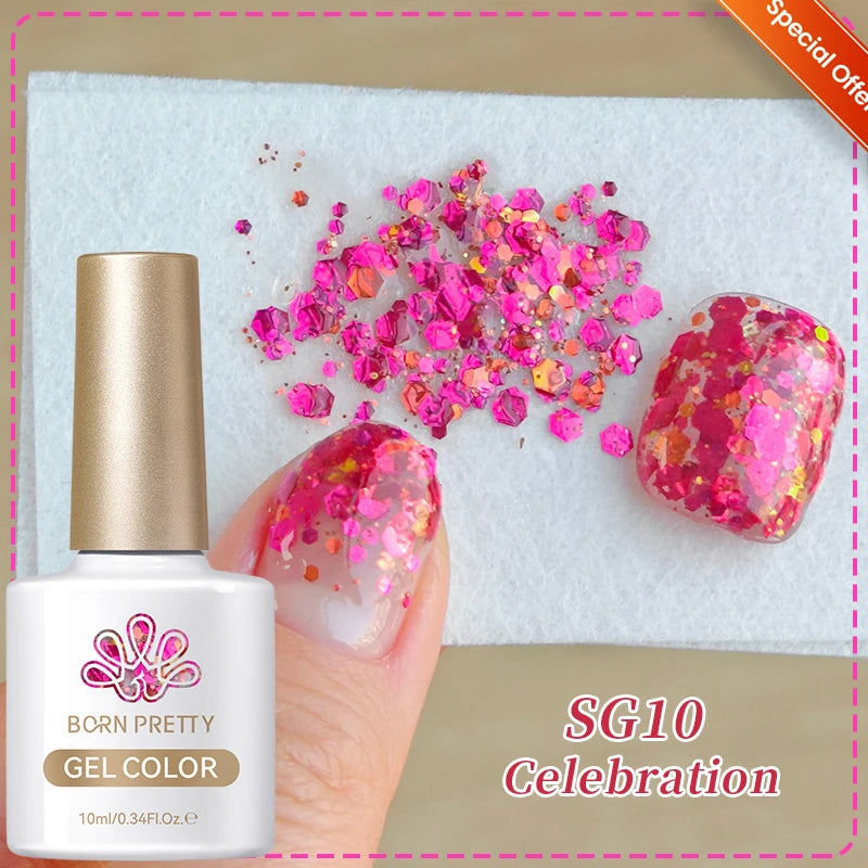 BORN PRETTY 10ml HEMA TPO FREE Mint Chocolate Cat Magnetic Gel Nail Polish Sumer Colored Ultra Shine Soak Off UV Gel Nail Art