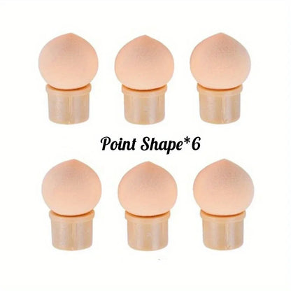 Double-ended Gradient Shading Pen Dotting Brush Sponge Head Rhinestone Handle Nail Art Brush Nail Art Painting Manicure Tools