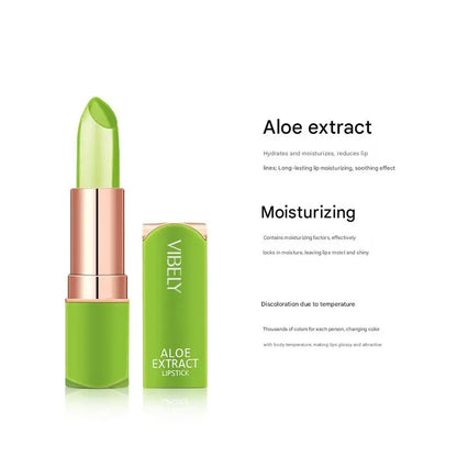 VIBELY 7 Color Mood Changing Lip Balm Natural Aloe Vera Long Lasting Moisturizing Lipstick for Women Color-Shifting Makeup