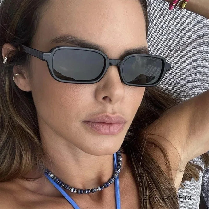 Sexy Small Rectangle Sunglasses 2025 Fashion Women Vintage Brand Designer Sun Glasses Men Shades Female Eyewear UV400