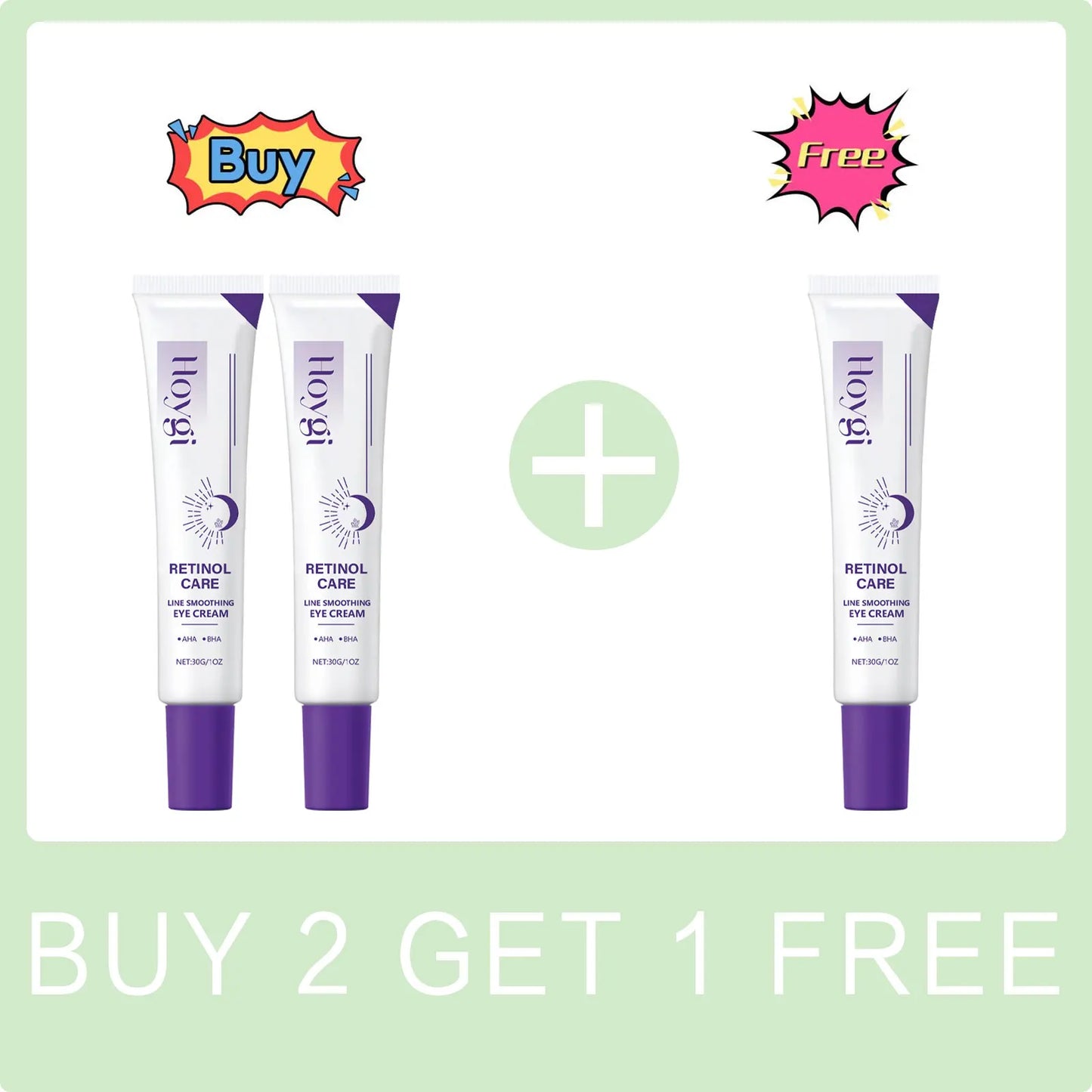 Retinol Eye Cream Anti Puffiness Remove Dark Circles Brightening Eye Area Reduce Fine Lines Firming Lifting Eye Care Product 30g