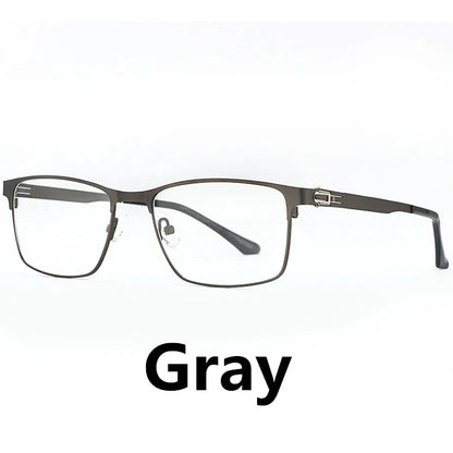 Optical Men Titanium Alloy Eyeglasses Frames for Men Eyewear Flexible Temples Legs IP Electroplating Alloy Spectacles